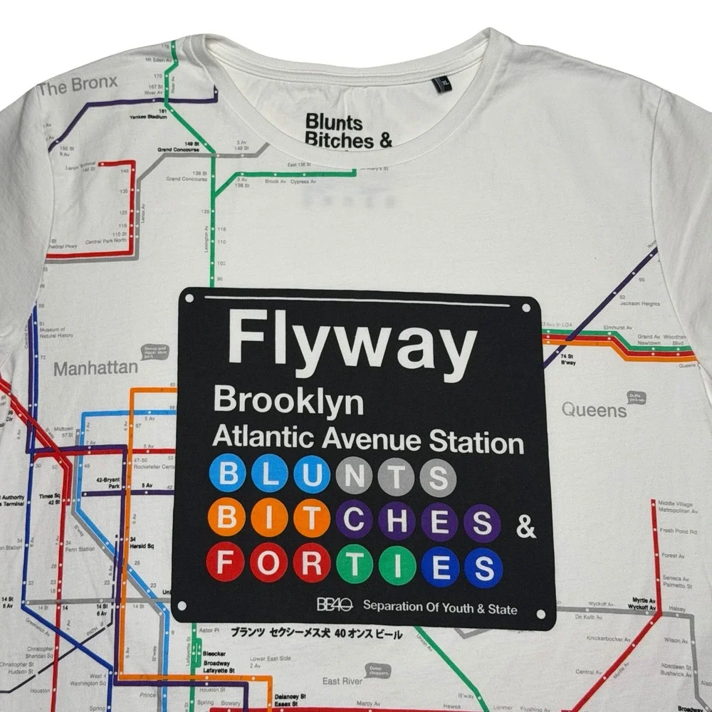 Blunts b*tches forties Brooklyn NY streetwear shirt‎